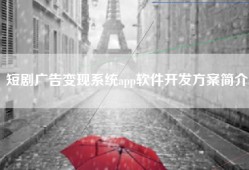 短剧广告变现系统app软件开发方案简介